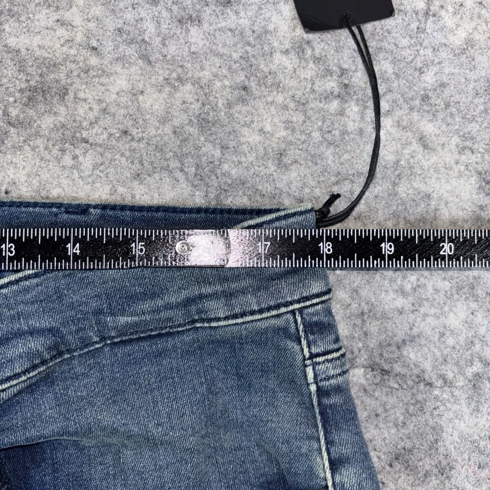 7 For All Mankind Jeans Mens 36x32 Blue The Straight Breckenridge Denim Stretch - Picture 10 of 11